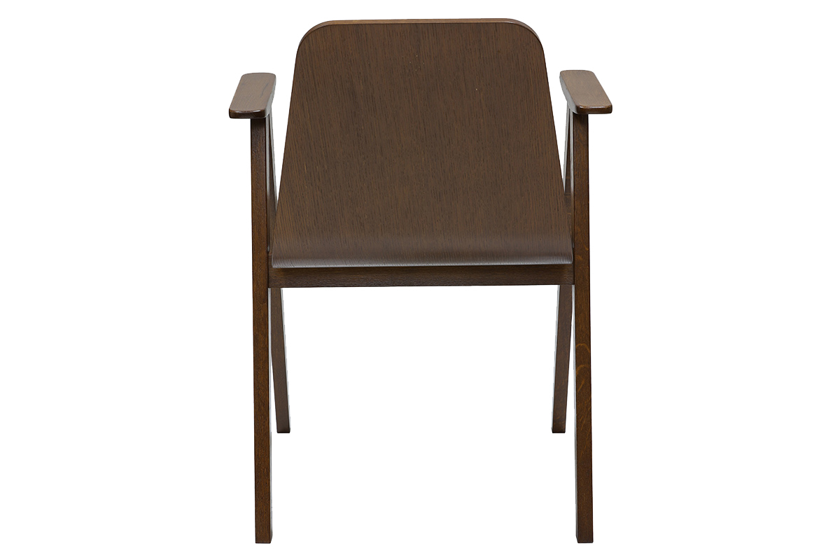 Silln de mesa con acabado en nogal OLYA