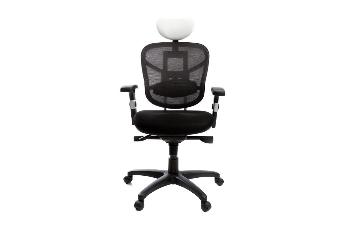 Silln de oficina ergonomico blanco y negro UP TO YOU