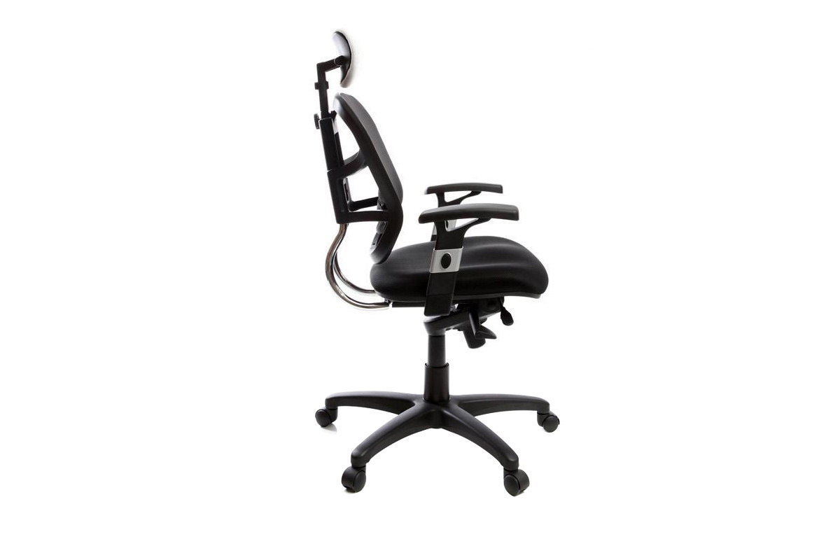 Silln de oficina ergonomico blanco y negro UP TO YOU