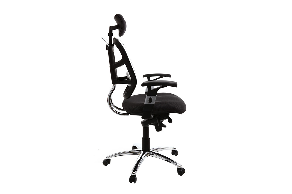Silln de oficina ergonomico negro y blanco UP TO YOU