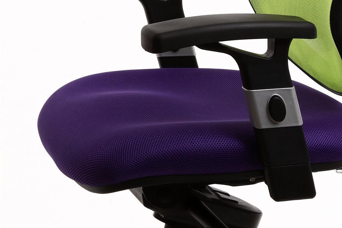 Sill�n de oficina ergonomico violeta y verde anis UP TO YOU