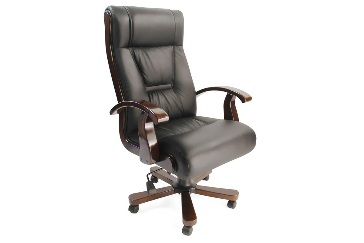 Sill�n de oficina MONALISA color negro y de cuero