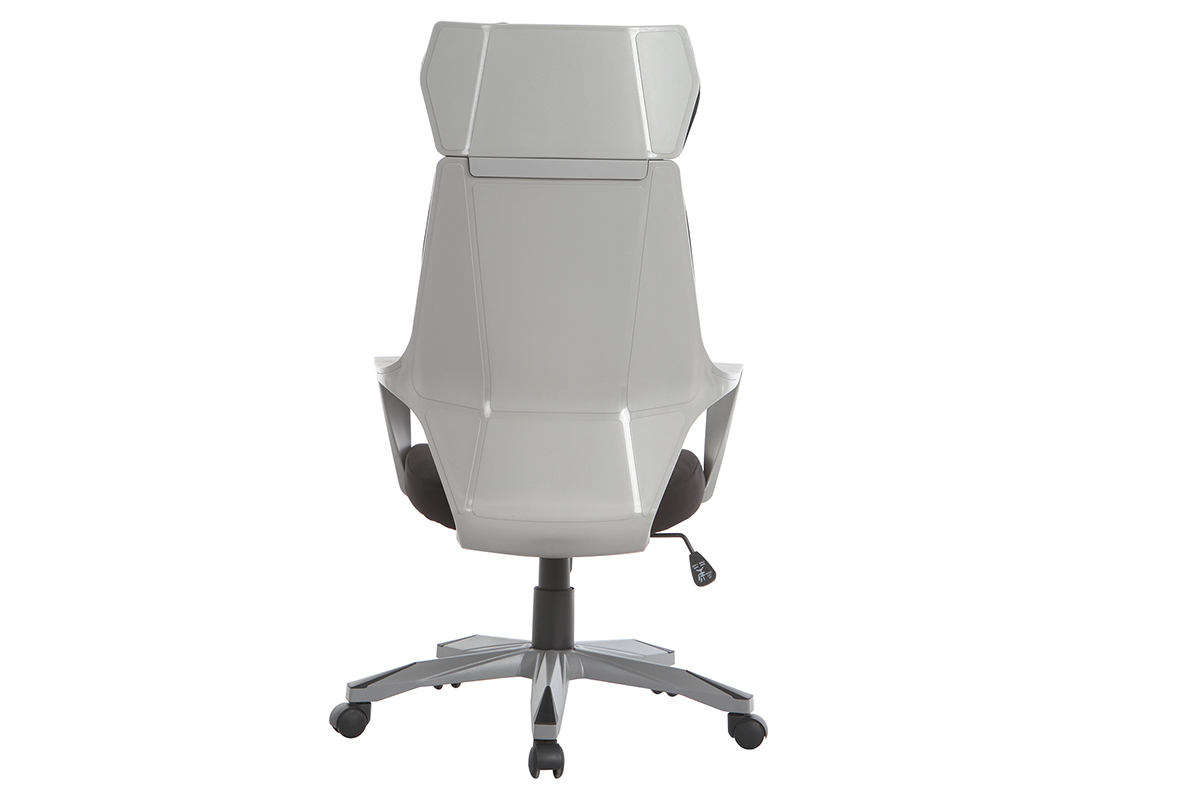 Silln de oficina pivotante negro y gris POCUS