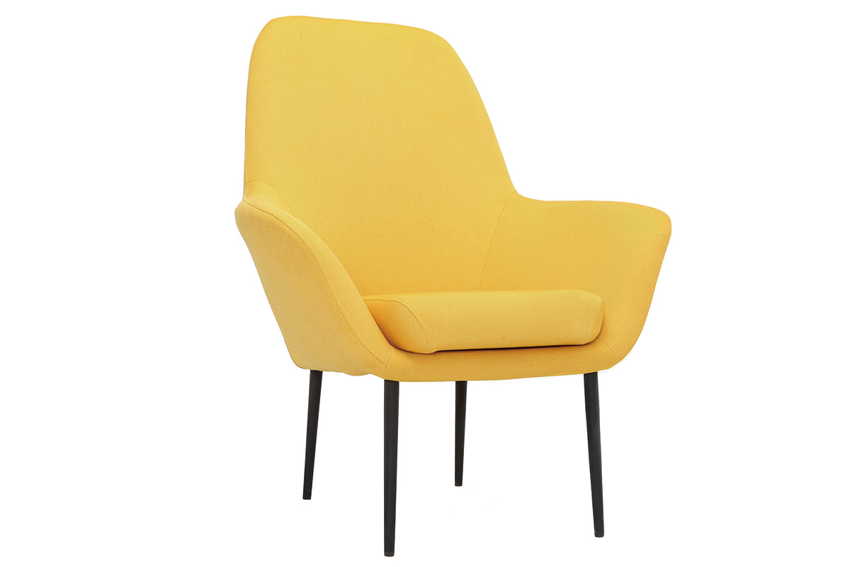 Silln diseo contemporneo amarillo OSWALD