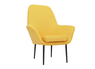 Sillón diseño contemporáneo amarillo OSWALD - Sillón diseño contemporáneo amarillo OSWALD