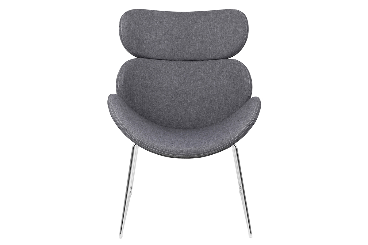 Silln diseo contemporneo gris claro GABRIEL