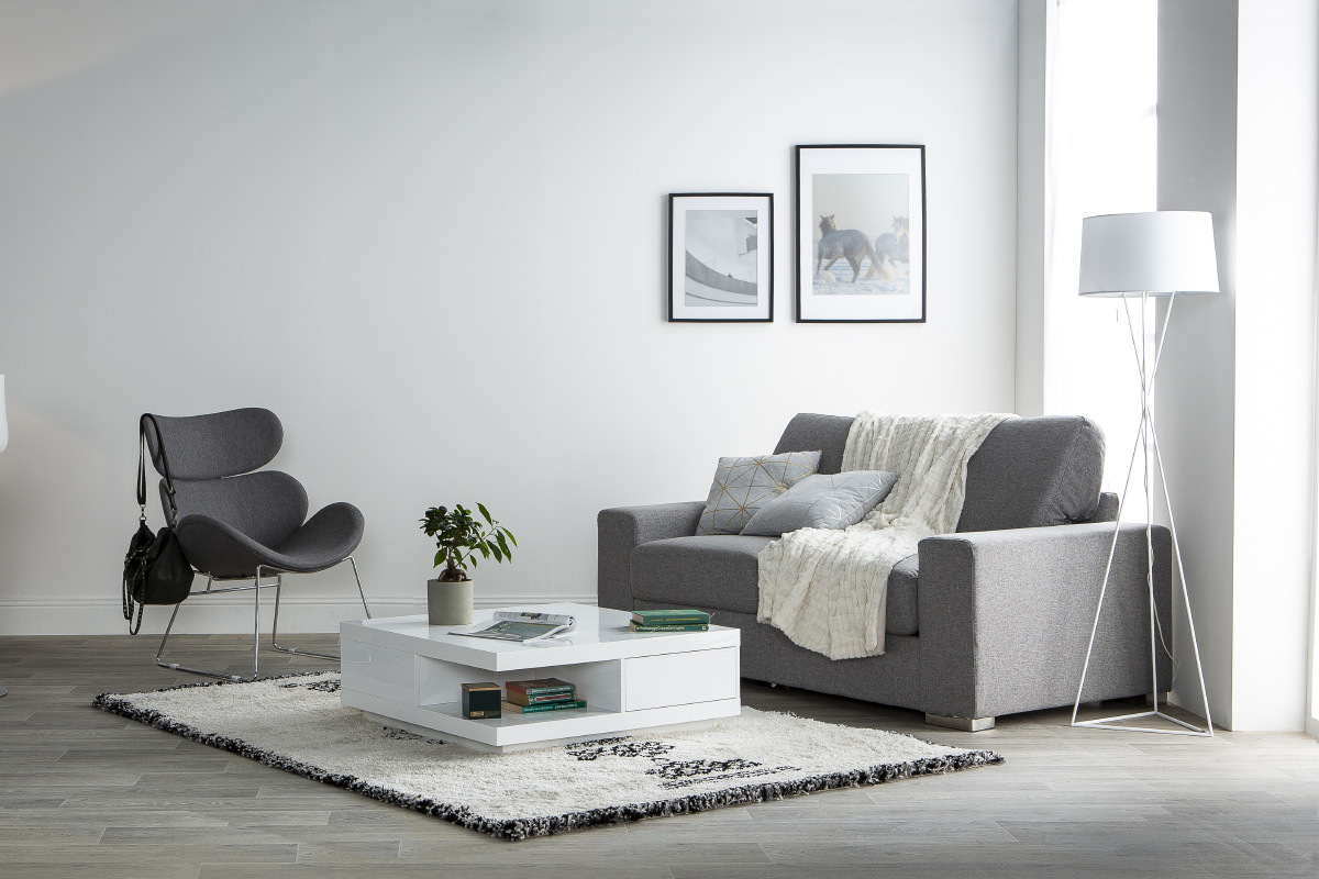 Silln diseo contemporneo gris claro GABRIEL