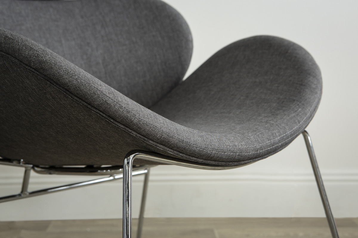 Silln diseo contemporneo gris claro GABRIEL