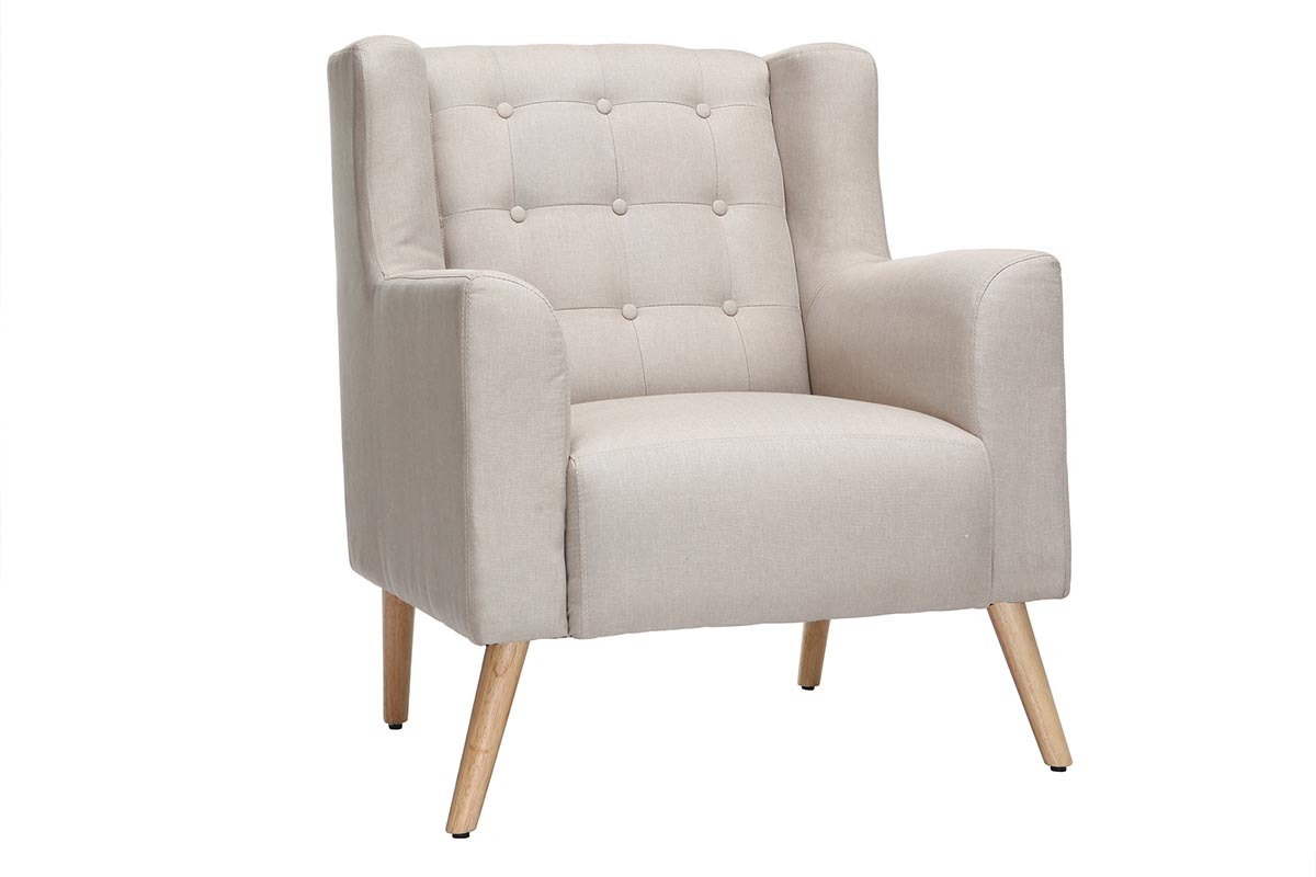 Silln diseo escandinavo natural y madera clara BRIGHTON