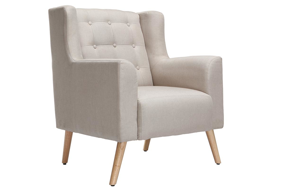 Silln diseo escandinavo natural y madera clara BRIGHTON