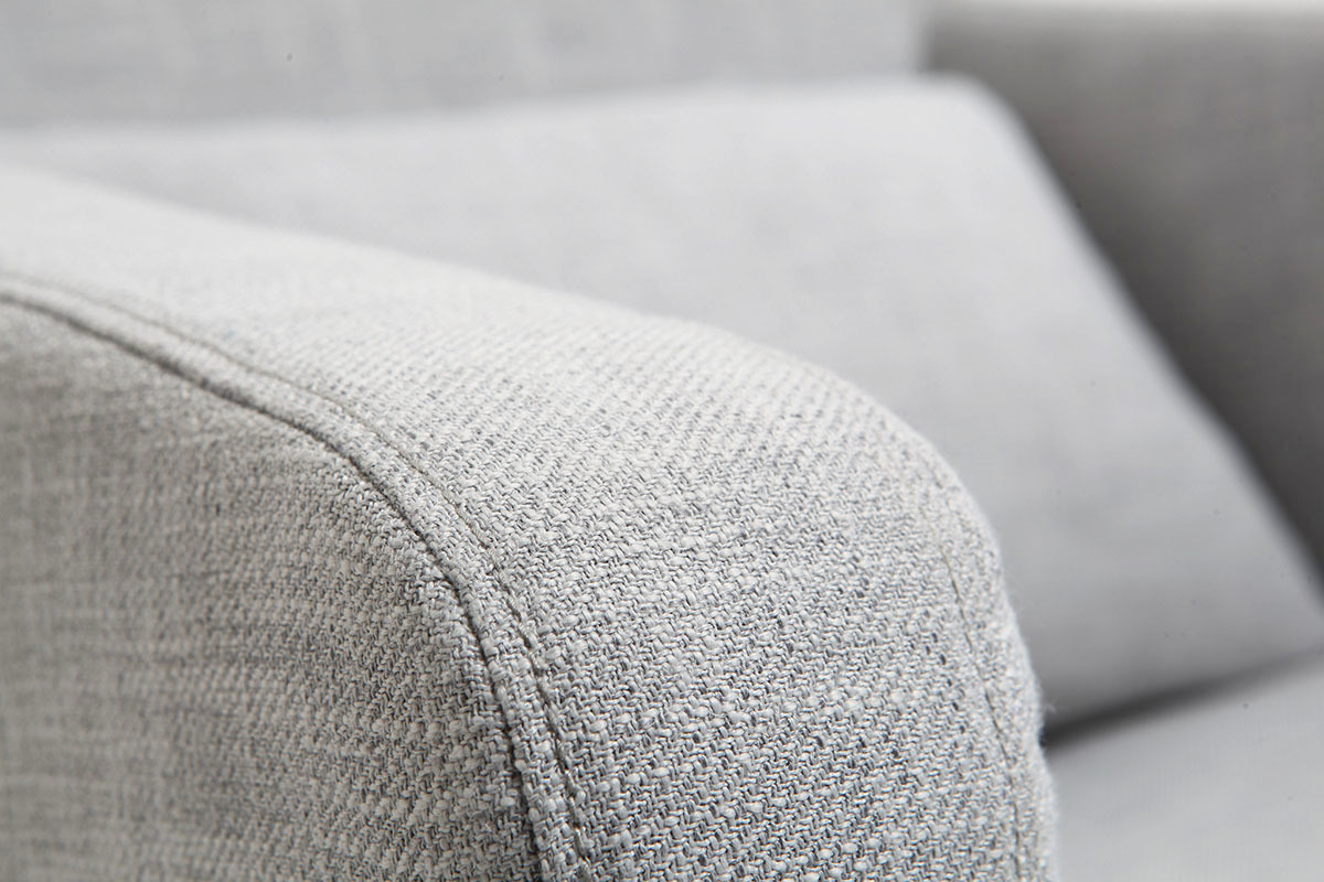 Silln diseo gris patas madera KYOTO