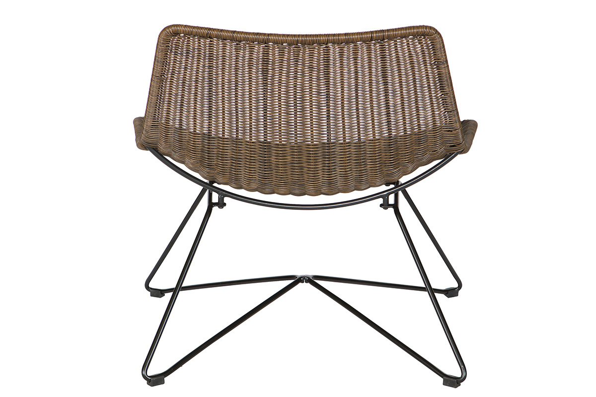 Sill�n dise�o rat�n sint�tico natural interior/exterior SUNSET