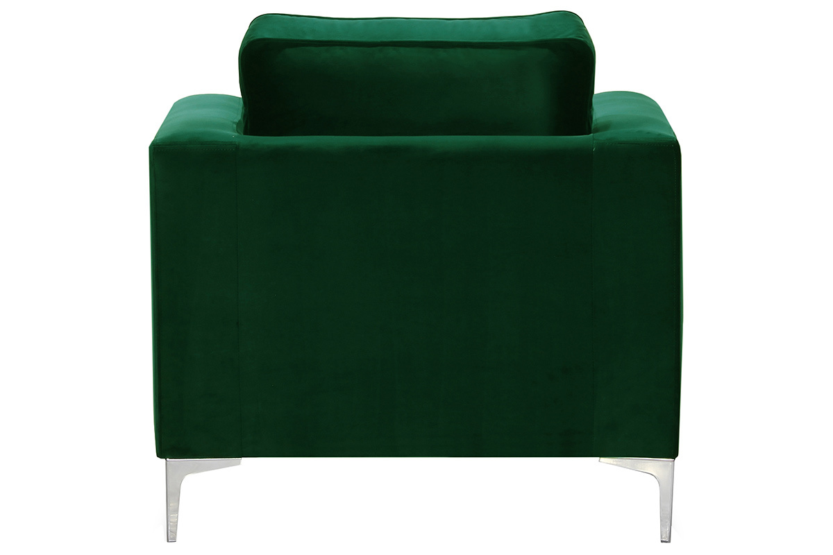 Silln en terciopelo verde HARRY