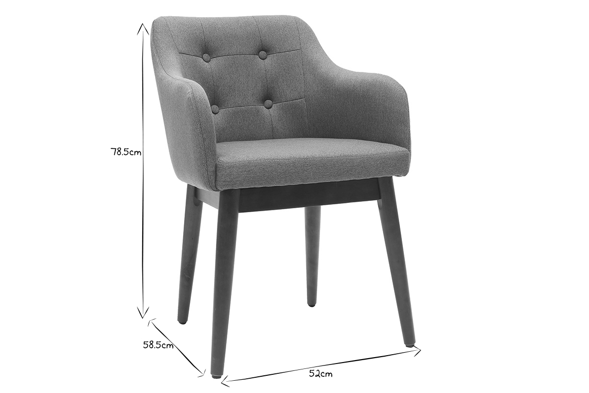 Silln escandinavo tejido verde y patas madera lote de 2 BALTIK