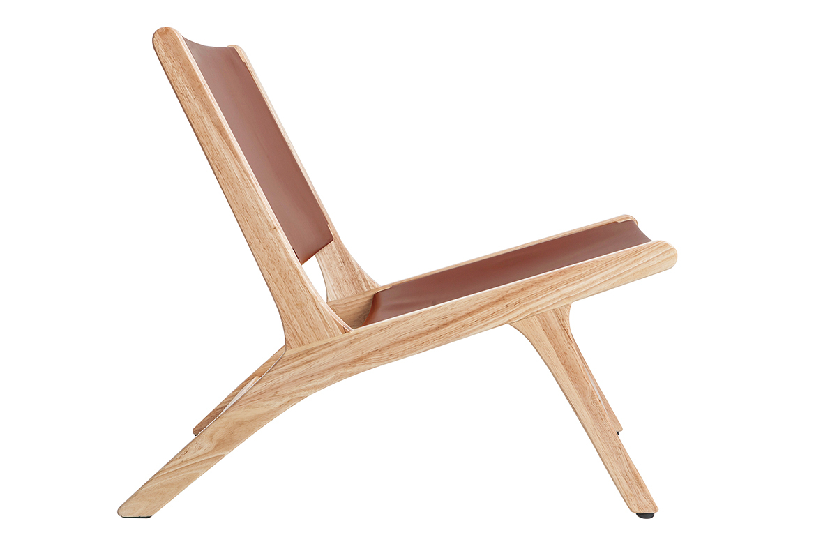 Silln tnico marrn de madera BONDI