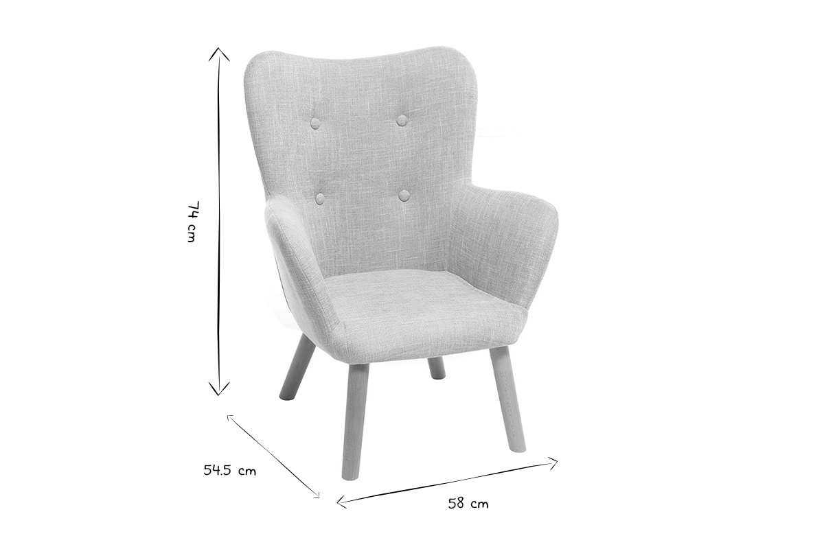 Silln infantil gris BABY BRISTOL