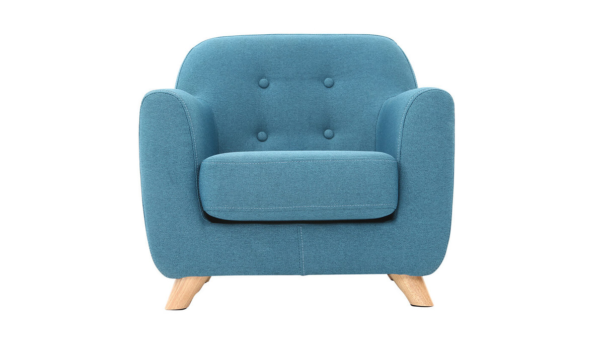 Sillón infantil nórdico azul NORKID - Miliboo