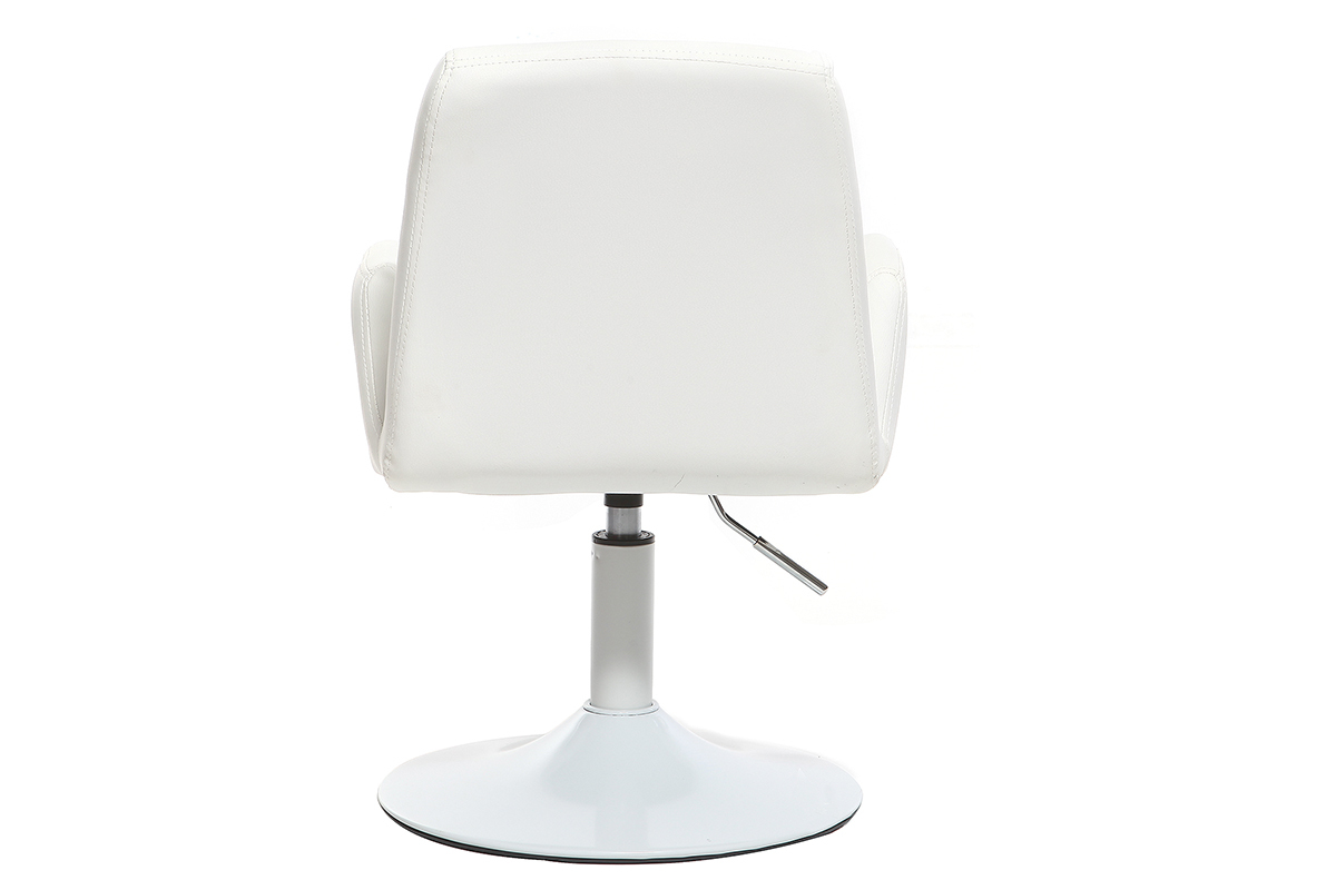 Silln infantil pivotante PU blanco SOLLY