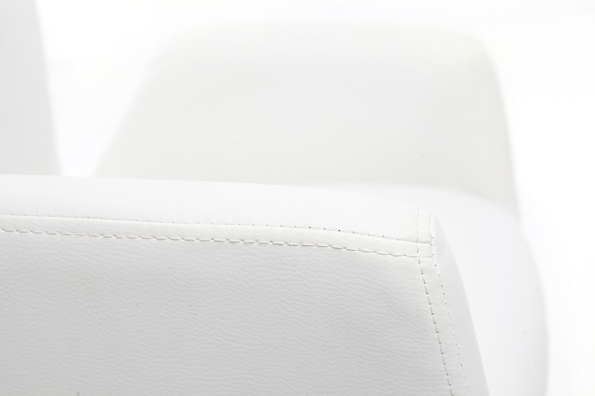 Silln infantil pivotante PU blanco SOLLY