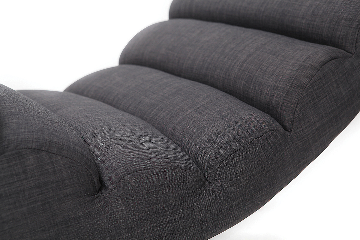 Sill�n mecedora moderno tejido gris TAYLOR