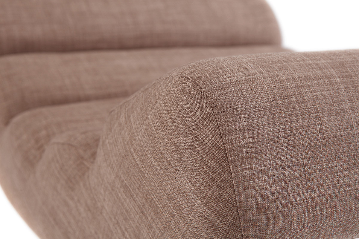 Sill�n mecedora moderno tejido parda TAYLOR