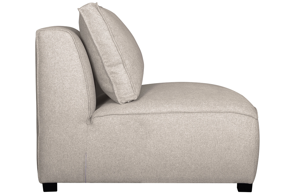 Silln moderno en tejido beige PLURIEL