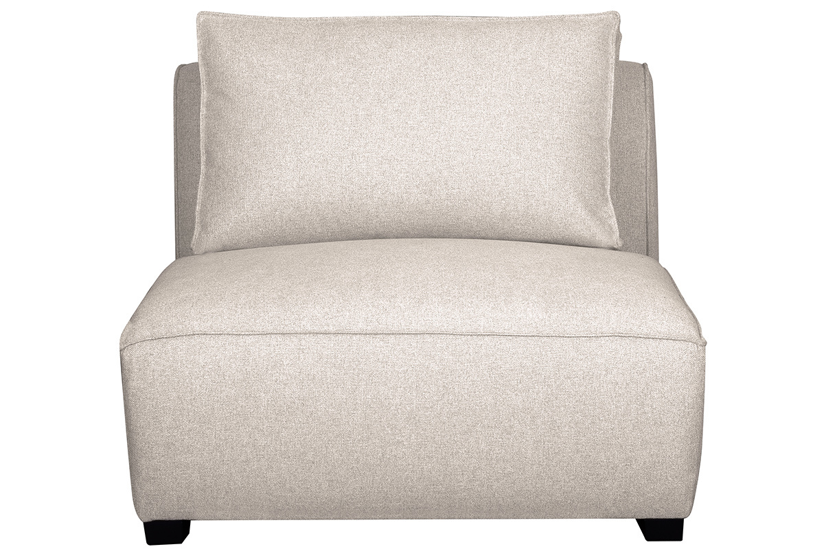 Silln moderno en tejido beige PLURIEL