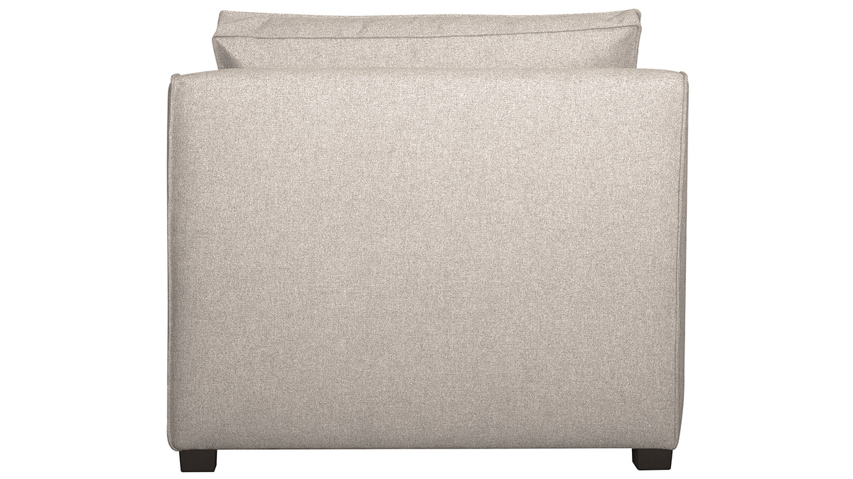 Silln moderno en tejido beige PLURIEL