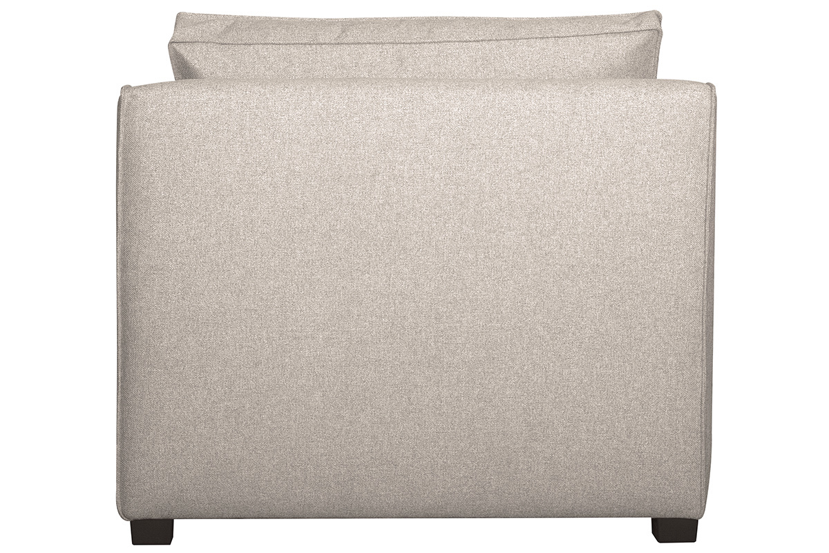 Silln moderno en tejido beige PLURIEL