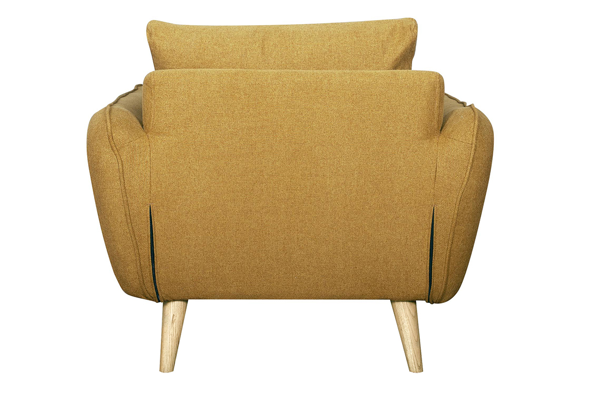 Silln nrdico amarillo comino y madera CREEP