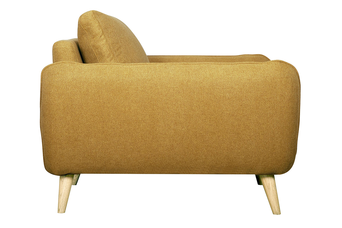 Silln nrdico amarillo comino y madera CREEP