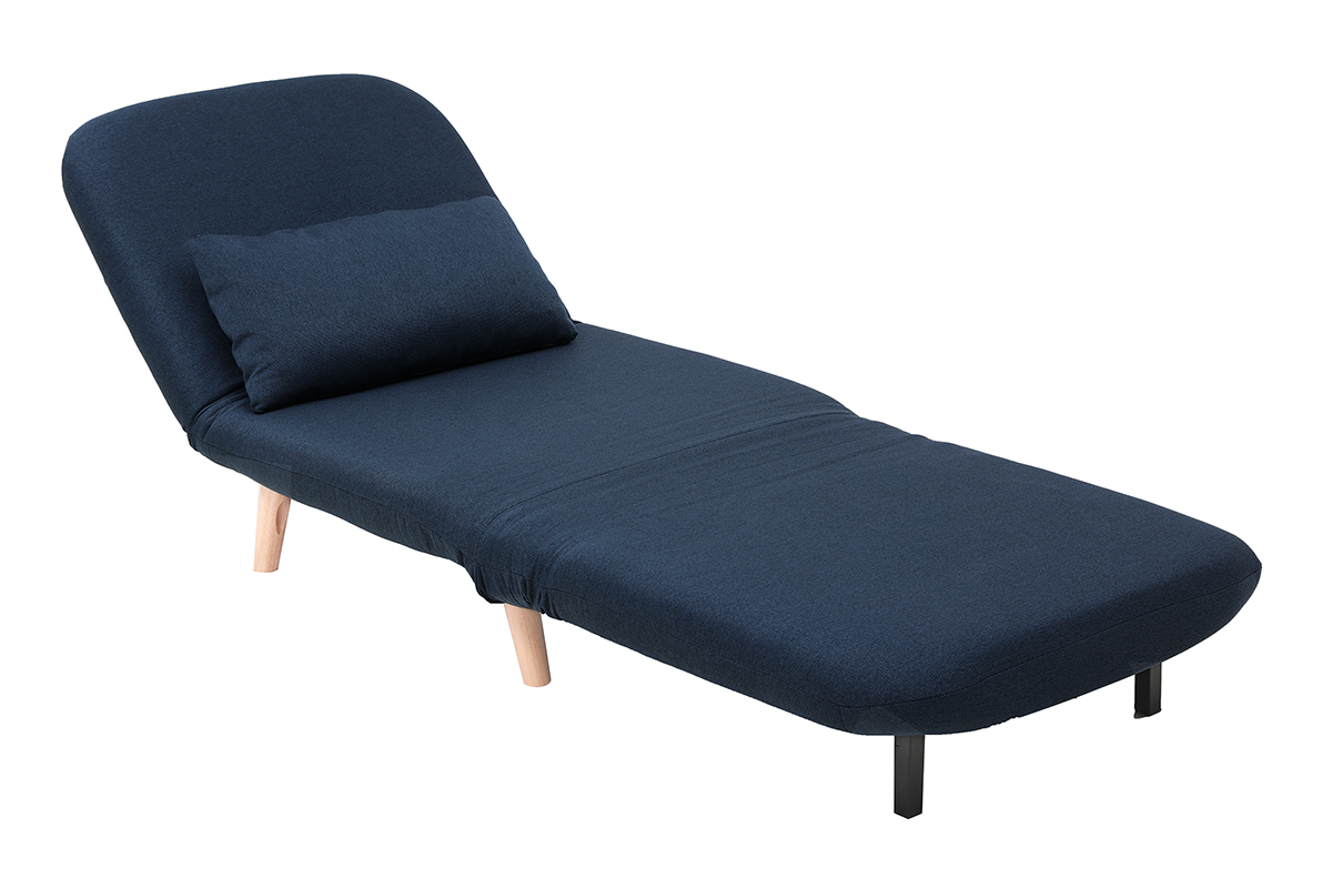 Silln nrdico convertible tejido azul oscuro AMIKO