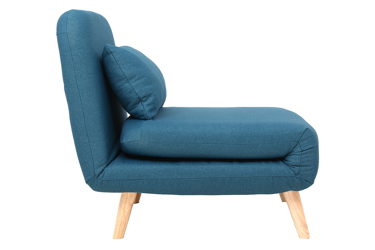 Silln nrdico convertible tejido azul petrleo AMIKO
