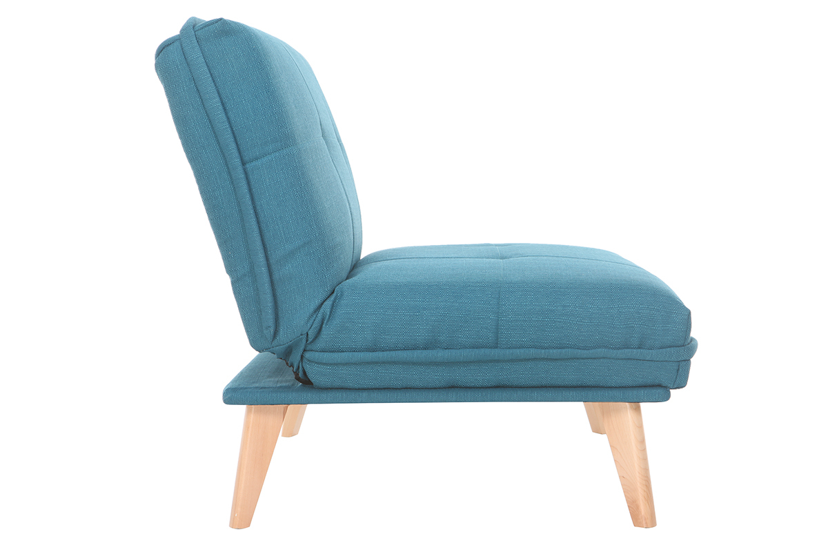 Silln nrdico convertible tejido azul petrleo BENNIE