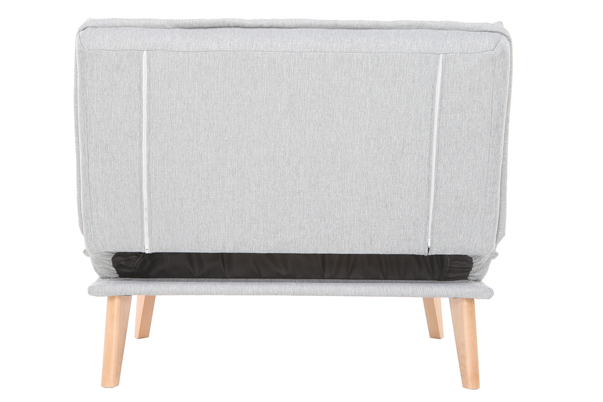Silln nrdico convertible tejido gris claro BENNIE