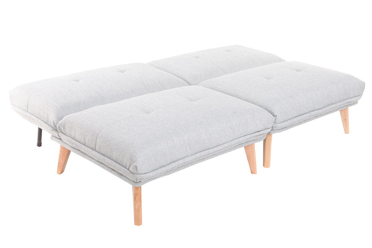 Silln nrdico convertible tejido gris claro BENNIE