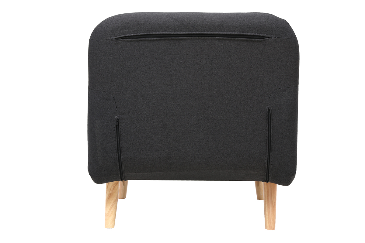 Silln nrdico convertible tejido gris oscuro AMIKO