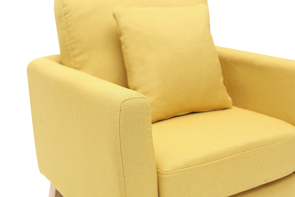 Silln nrdico infantil desenfundable en tejido amarillo BABY OSLO