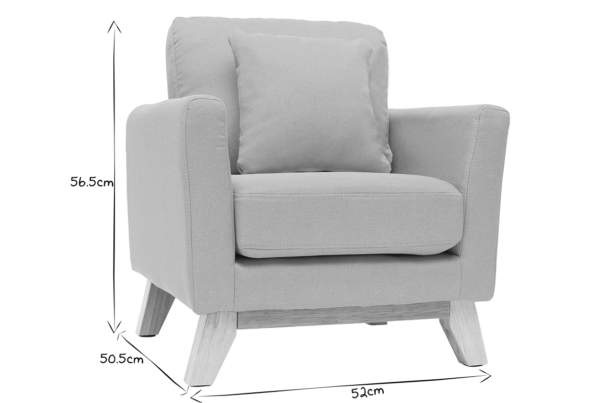 Silln nrdico infantil desenfundable en tejido amarillo BABY OSLO
