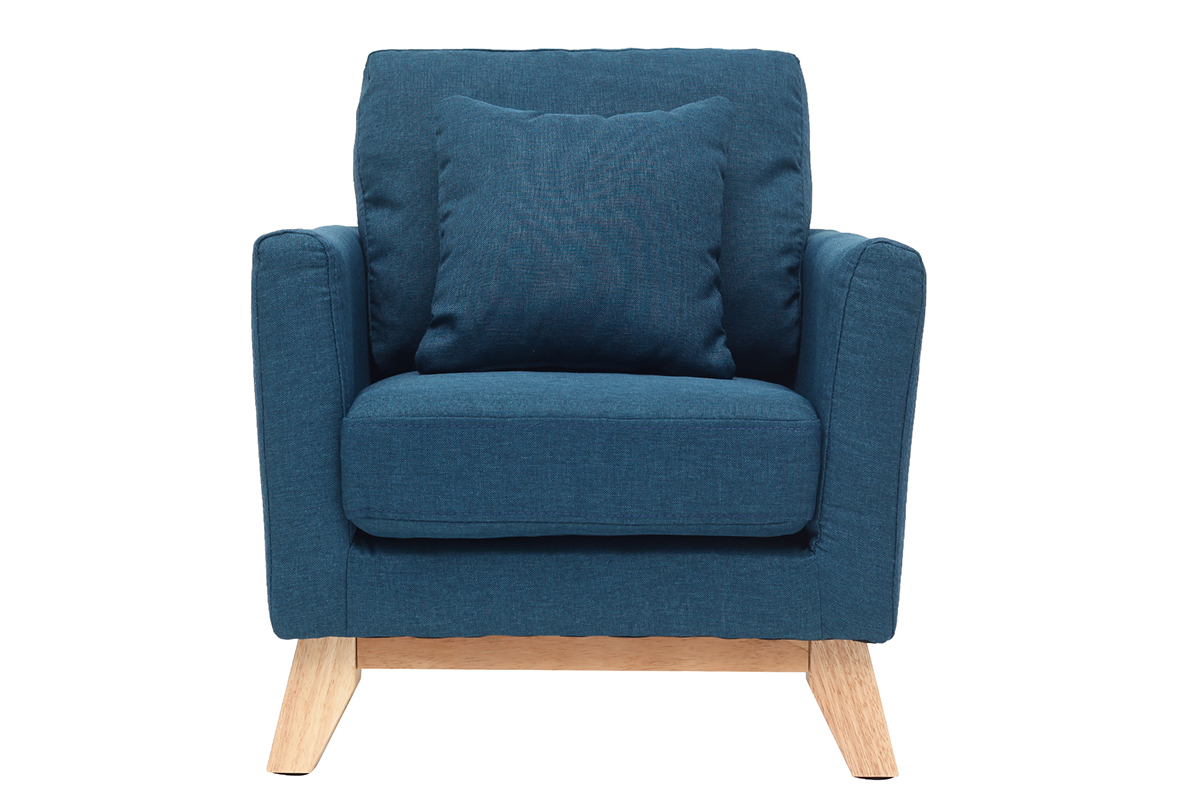 Silln nrdico infantil desenfundable en tejido azul petrleo BABY OSLO