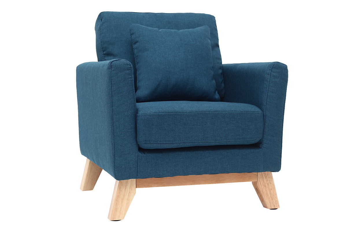 Silln nrdico infantil desenfundable en tejido azul petrleo BABY OSLO