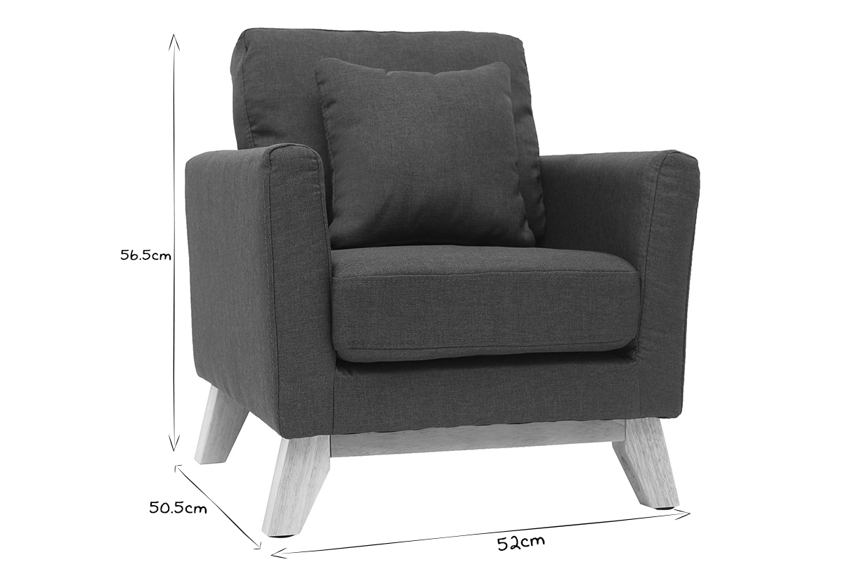 Silln nrdico infantil desenfundable en tejido azul petrleo BABY OSLO