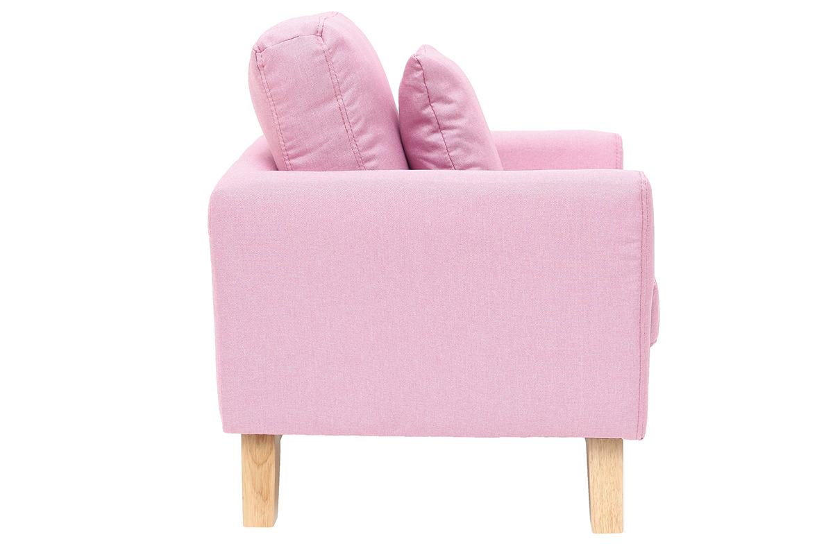 Silln nrdico infantil desenfundable en tejido rosa BABY OSLO