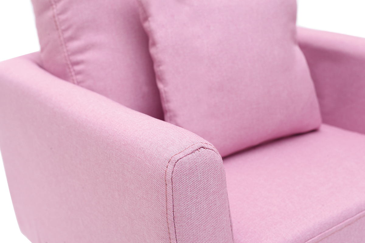 Silln nrdico infantil desenfundable en tejido rosa BABY OSLO