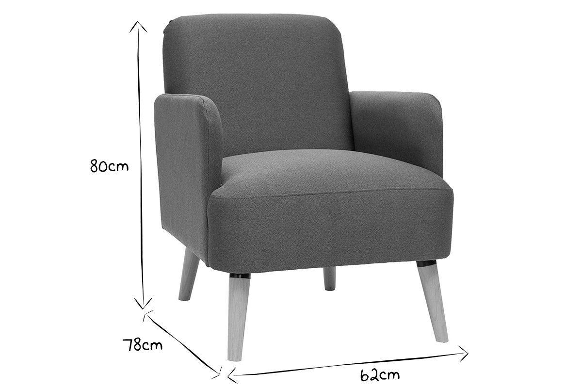 Silln nrdico kaki y madera ISKO