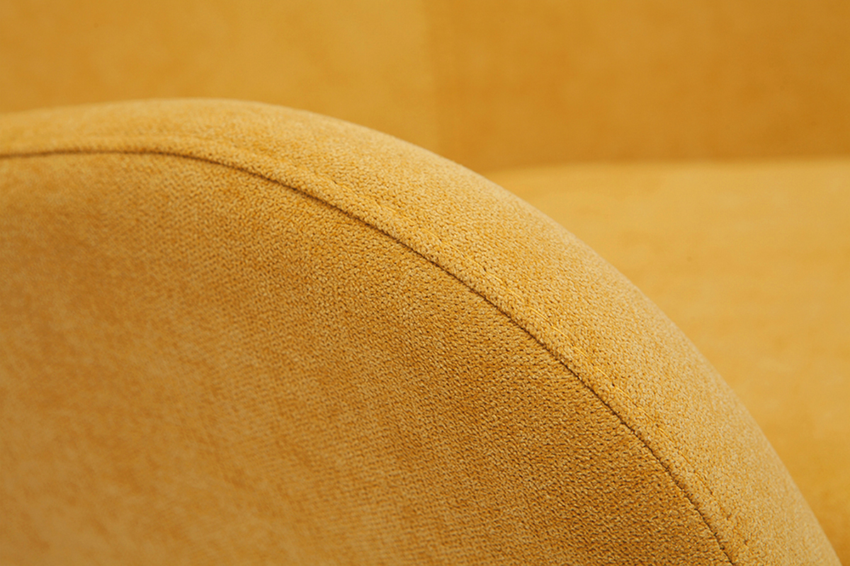 Silln nrdico tejido efecto terciopelo y madera ESKUA