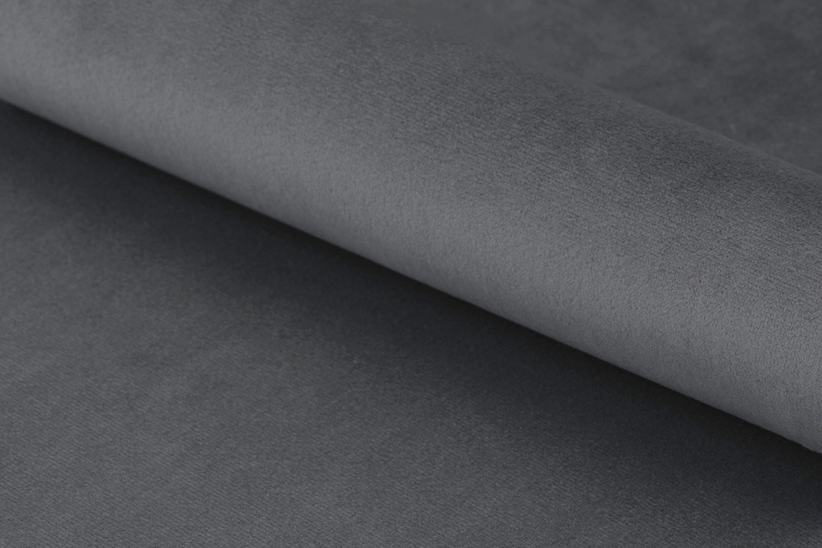 Silln pivotante moderno en terciopelo gris antracita KING