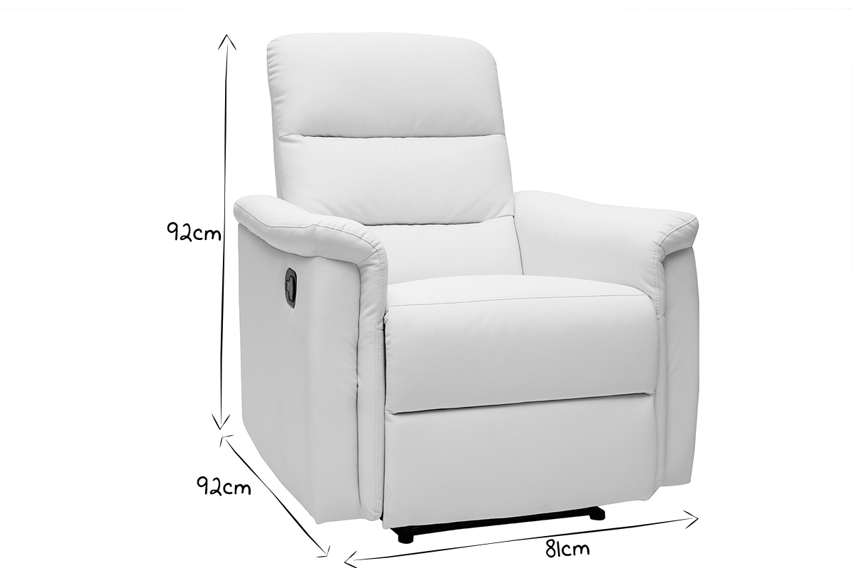 Silln relax manual blanco MANDALA