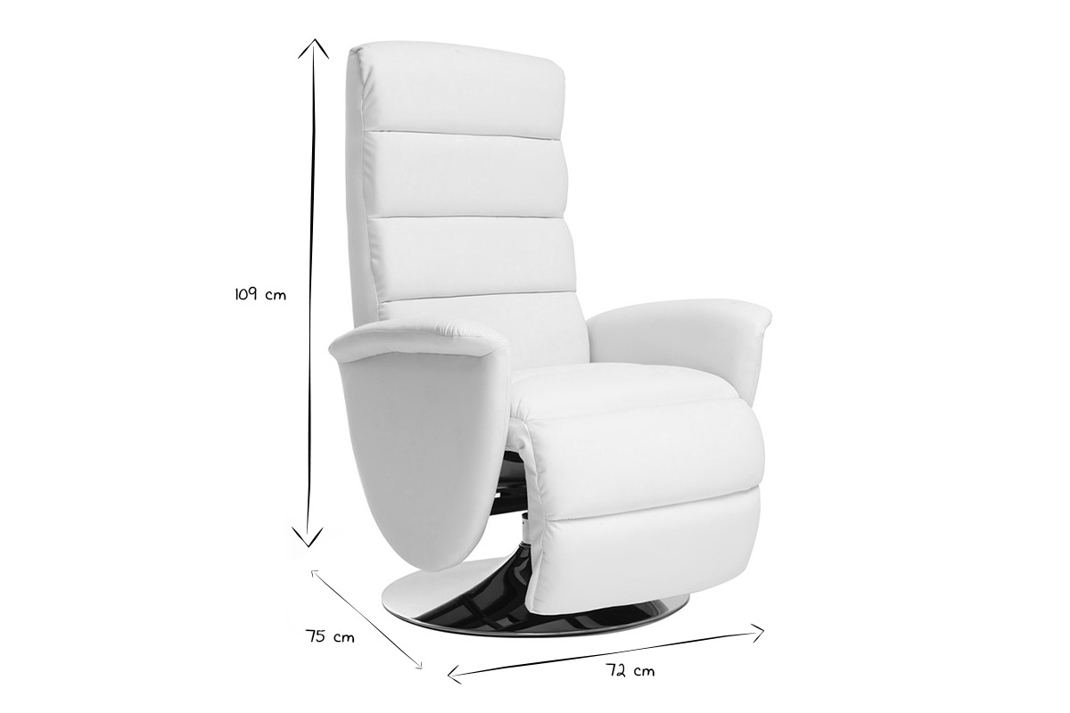 Silln relax manual blanco NELSON