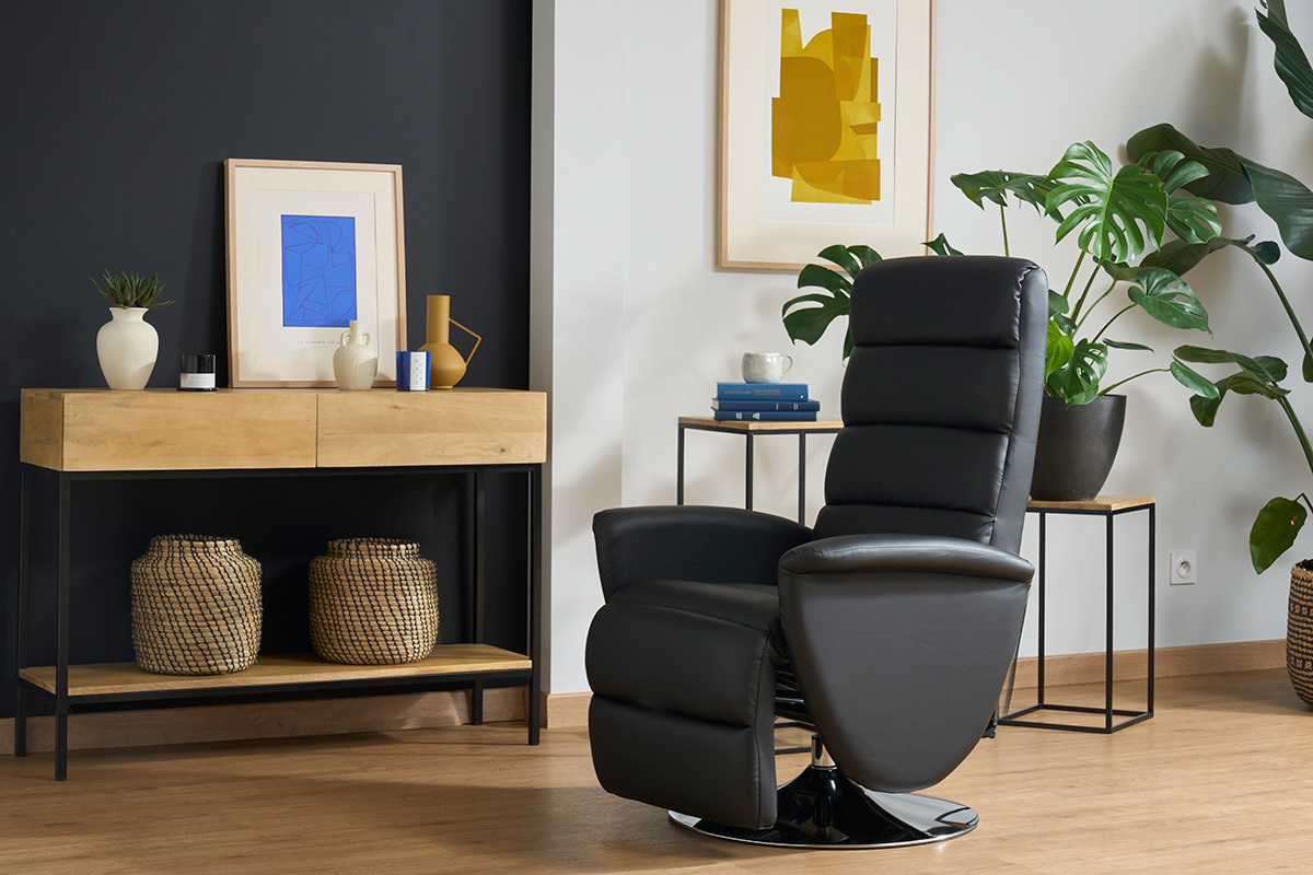 Silln relax manual negro NELSON